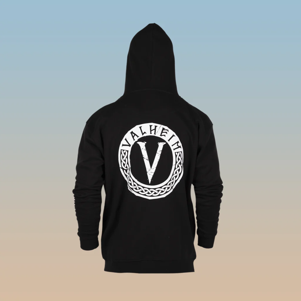 Valheim Emblem, Men’s Hoodie, Black - Image 4